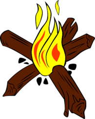 Burning Campfire
