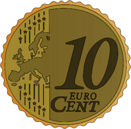 Coin 10 Euro Cent Clipart