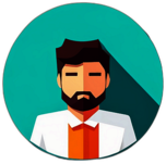 Blogging & Writing, Minimalist App Icon - Circle Icon Bevel Border