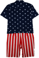 American Flag Romper