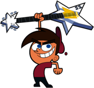 The Fairly OddParents Timmy Turner Holding Up Guitar