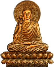 Buddhism Gold Statue