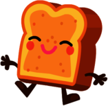 Toasty the Buttery Breadhead Jumping