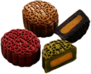 Coloured Mooncakes