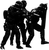 Group Of Swat Officers