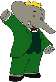 Babar the Elephant Waving