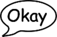 Speech Bubble Okay