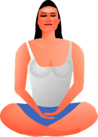 Woman in Meditation Position