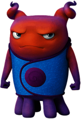 Home character Oh angry