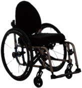 Wheelchair With Rounded Back