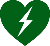 AED Green Heart Sign