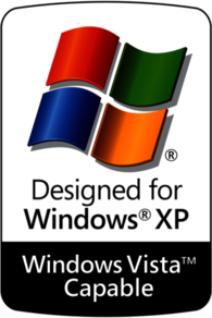 Designed for Windows XP - Vista Capable