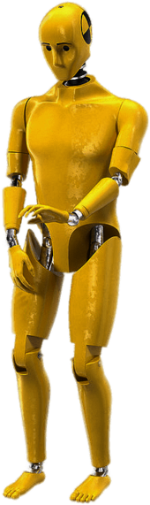 Yellow Crash Test Dummy