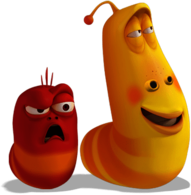 Larva Angry Red