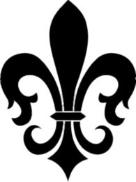 Black Fleur De Lis