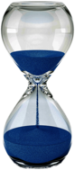 Hourglass Blue Sand