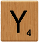 Scrabble Tile Y
