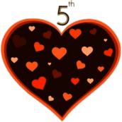 5th Anniversary Chocolate Heart