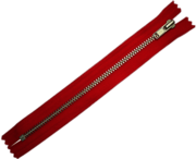 Red Closed Zipper