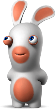 Rabbid One Eye Half Closed