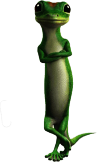 Geico ghecko Character Standing