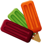 Coloured Popsicles Clipart