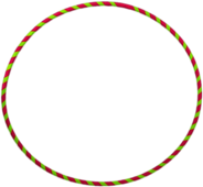 Pink and Yellow Hula Hoop