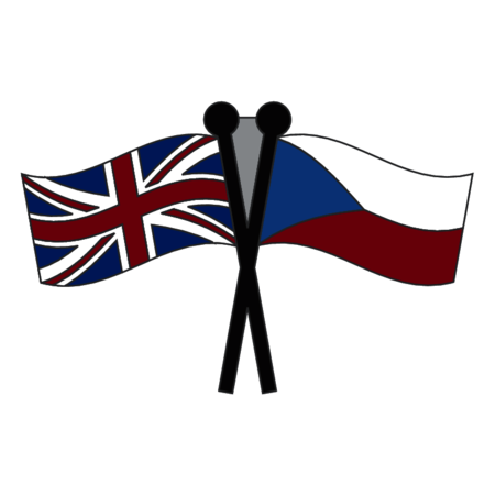 Czech Republic & Union Jack Flag