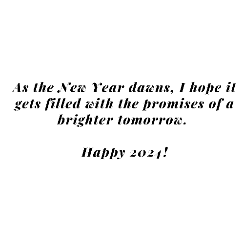 New Year 2024 Brighter Tomorrow