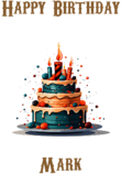Happy Birthday Mark, Personal Custom Message