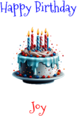 Happy Birthday Joy Custom Message