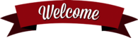 Classic Red Welcome Banner
