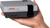 Hand Holding Nes Classic Edition