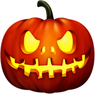 Front Halloween Pumpkin