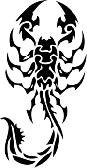 Scorpion Tattoo Flat