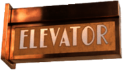 Art Deco Elevator Sign