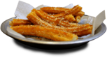 Churros on A Plate