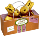Two Lindt Easter Bunnies
