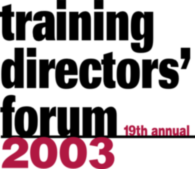 Training Directors' Forum 2003