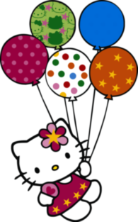 Hello Kitty con globitos