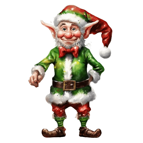 Elderly Christmas Elf