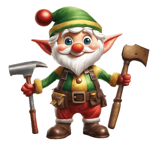 Toy-making Christmas Elf