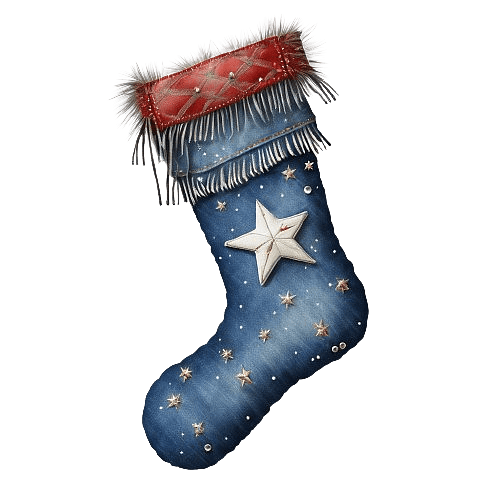 Denim Christmas Stocking