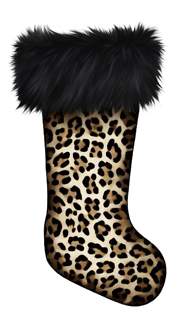 Leopard Print Christmas Stocking