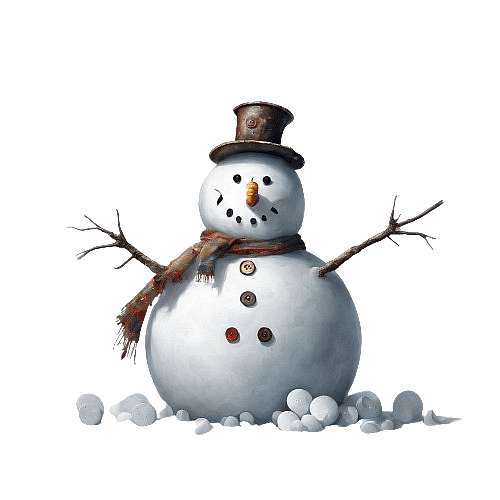 Scruffy Snowman