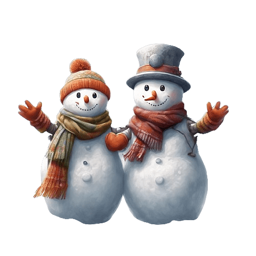 Happy Snowman Couple