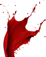 Red Paint Splatter Footer