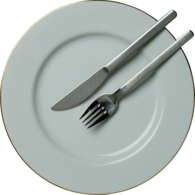 Fork Knife Plate