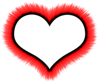 Heart Outline on Fire