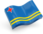 Aruba Flat Wave Icon